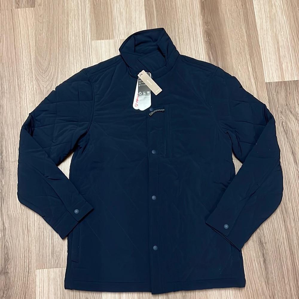 New J Crew Quilt Primaloft Button Jacket Mens